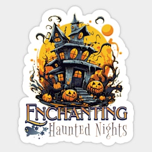 Halloween Enchanted Haunted Nights Sticker